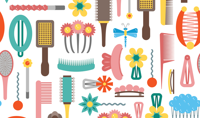 hair clips and barrettes for African-American hair care and styling