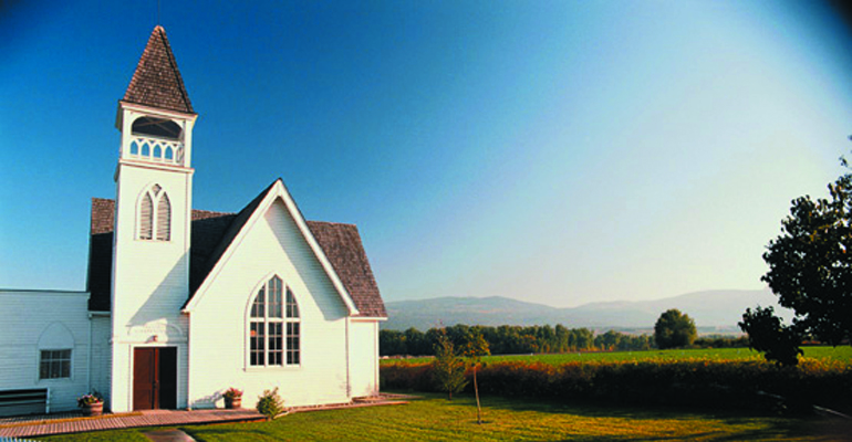 An entrustment ceremony can take place in a church like this one