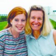 An adoptive mom in a happy relationship with the birth mother