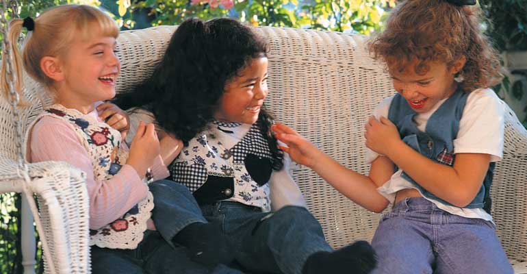 Children having fun in adoption playgroups