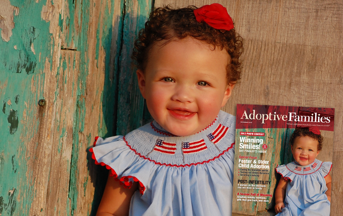 Enter Adoptive Families Cover Photo Contest - 2012 winner