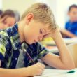 Perfectionist children may become overly stressed about tests at school