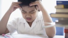 An adopted child is experiencing stress at school