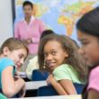 A girl experiencing bullying at school