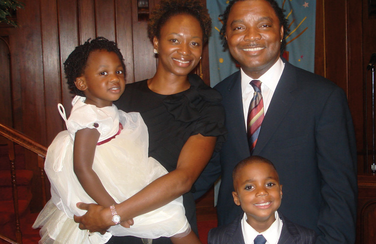 A family with African American children