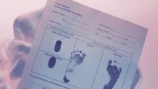 A blank birth certificate as parents contemplate an adoption name change