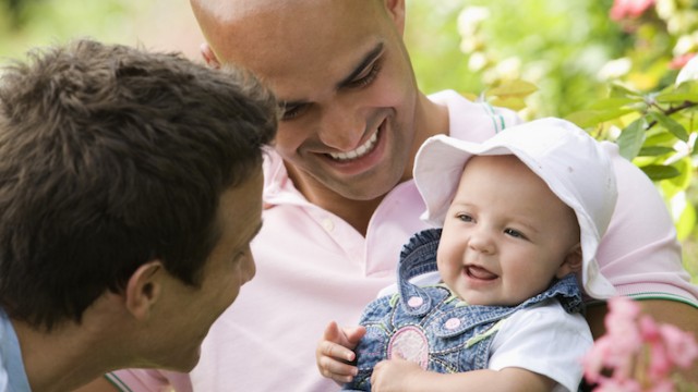 One of many adoptions by same-sex couples