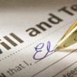 A pen writing a will and choosing a guardian for their child