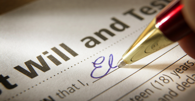 A pen writing a will and choosing a guardian for their child