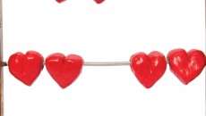 Hearts on a counting toy, representing how many children the author has