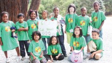 Children of various races enjoying a culture camp