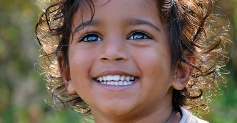 A child who joined his family via India adoption