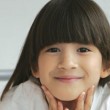 A girl who joined her family via Kazakhstan adoption