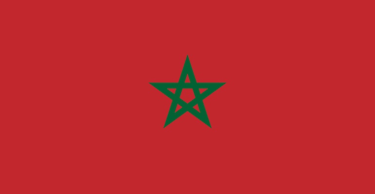 Flag of Morocco, representing Morocco adoption
