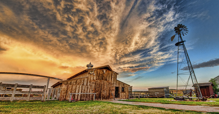 A sweeping plain and barn where Nebraska adoption laws apply