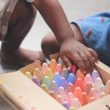 Two preschool children learn about categories.