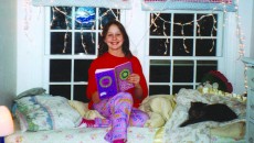 Alexandra, happily overcoming her reading disability