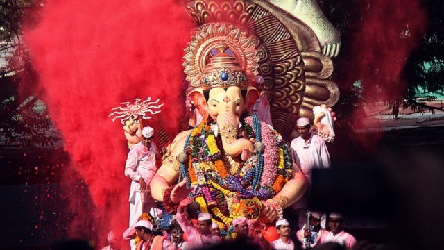 A festival for Ganesh seen during a transcultural adoption