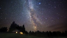 A night sky of stars, symbolizing journey from orphange to foster home to forever home