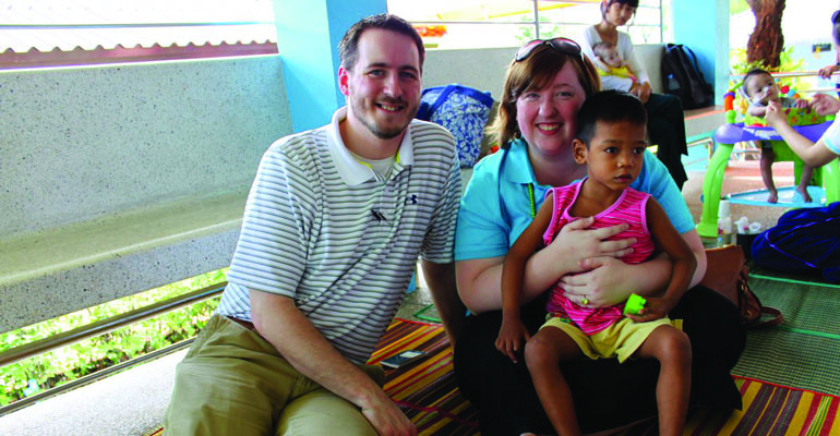 A happy family after a difficult adoption wait