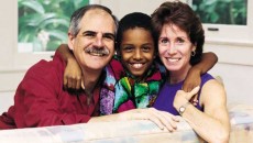 A family formed through transracial adoption