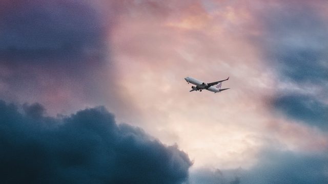 An airplane a family took on a visit to their daughter's birth country.