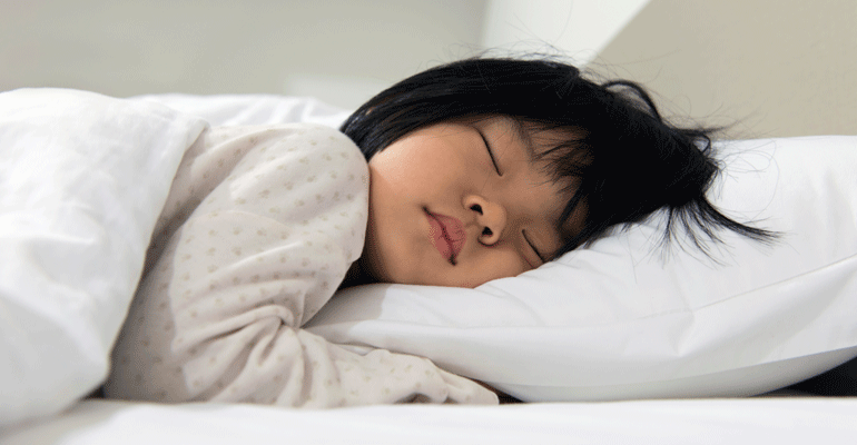 A bedtime routine leads to good sleep