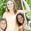 A multiracial family in the adoption community