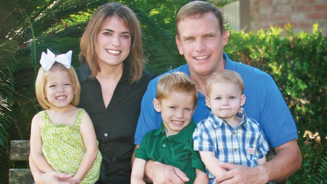 A family after adopting infants through foster care