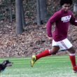 Family picture of Melissa Fay Greene's son, Fisseha "Sol" Samuel, running with his dog, Bodie.