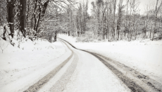 Snowy road representing birth mother grief