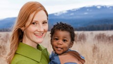 A white mother raising a child of color