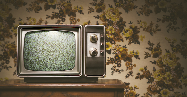 An old tv set, ready to play NBC's Parenthood