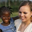 A family formed through adoption in the United States