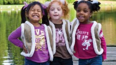 Three adopted children, engaging in one of several common play scenarios