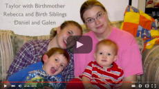 adoptees share their experiences in an open adoption video