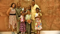 A happy family formed through the foster care process