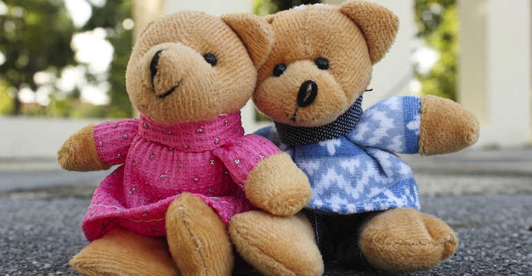 Teddy bears, representing the children's book Little Cub