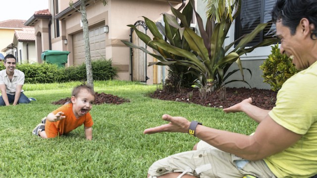 Two parents realizing adoption was the perfect way to form their family