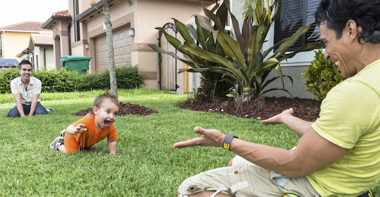 Two parents realizing adoption was the perfect way to form their family