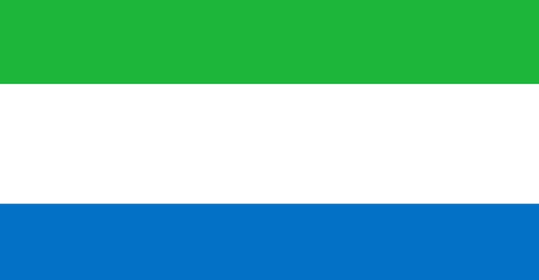 The flag of Sierra Leone, representing Sierra Leone adoption