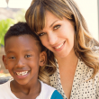 Jillian Lauren with her son, Tariku.