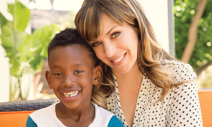 Jillian Lauren with her son, Tariku.