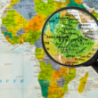 Ethiopia, pictured on a globe, suspended international adoptions in late April 2017