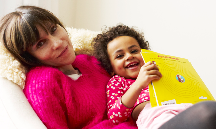 author Lauren McLaughlin and her daughter through adoption