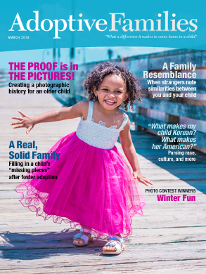 Adoptive Families magazine March 2018 issue cover