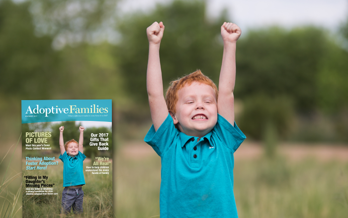 Enter Adoptive Families Cover Photo Contest - 2017 winner
