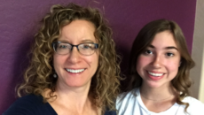 Author Karen Hindhede and her daughter through domestic open adoption