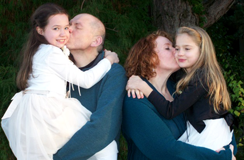 Author Sandy Carpenter with her family formed through older child foster adoption