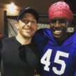author Billy Cuchens with his transracially adopted teenage son